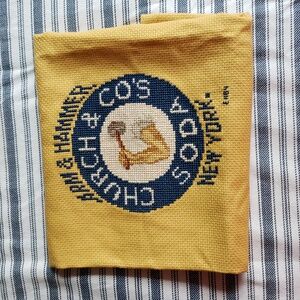 Arm & Hammer Cross-Stitch Vintage 1984 Advertizing